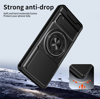 Casing Ponsel dengan Ring Holder Magnetik Kuat dan Pelindung Kamera Geser untuk Nubia Neo 2 3 5G, Anti Benturan
