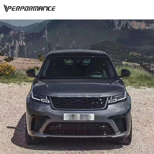 Kit carrosserie pour <span class=keywords><strong>Velar</strong></span> Upgrade to <span class=keywords><strong>SVA</strong></span> Style Look Auto Parts Tuning Bumpers Grille Muffler Tips Replacement - Product Image 3