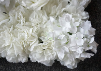 Panneaux muraux promotionnels en fleurs artificielles en soie pour événements de mariage et de remise de diplômes, couleur personnalisée, faits à la main