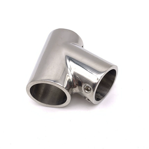Thuyền Du Thuyền lan can phụ kiện 22mm 60 độ thép không gỉ Ống 316 ống nối liền mạch Tee - Product Image 6
