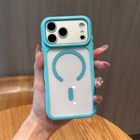 Coque de téléphone magnétique transparente en TPU et PC couleur bonbon, en acrylique transparent, pour iPhone 18 17 16 15 14 Pro Max – Offre Spéciale