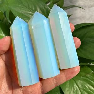 หินคริสตัลทรงหอคอยซิทรินโอปาไลต์ขัดเงาสไตล์โบฮีเมียนขายส่ง สำหรับตกแต่งบ้านอย่างมีเอกลักษณ์และเป็นของขวัญวันหยุด - Product Image 4