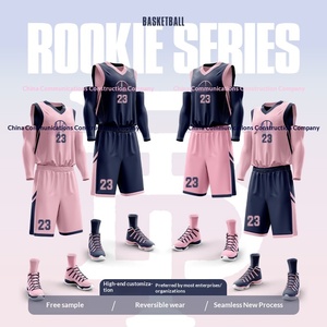 Seragam Basket Pria Cepat Kering Bernapas 100% Poliester Pola Solid Jersey Kasual Latihan Pertandingan Kustom Cina - Product Image 5