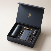 Coffret Cadeau d'Entreprise de Luxe Personnalisé avec Logo Imprimé, Carnet Promotionnel, Journal d'Affaires, Kit de Bienvenue, Boîte en Papier Rigide Magnétique Vide