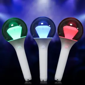 Led Acrylic Lighting Wand Concert Light Stick Com Personalizado Diamante PVC Cheering Mão Light Sticks