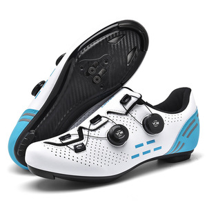 Nouvelles chaussures de cyclisme respirantes perforées <span class=keywords><strong>pour</strong></span> route et <span class=keywords><strong>VTT</strong></span>, unisexe, avec système de fixation sans clip, <span class=keywords><strong>pour</strong></span> la course - Product Image 2