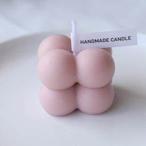 Bougie à bulles parfumée <span class=keywords><strong>de</strong></span> Noël <span class=keywords><strong>de</strong></span> couleur dégradée <span class=keywords><strong>de</strong></span> Offre Spéciale Mini petite bougie Cube à bulles avec boîte - Product Image 6