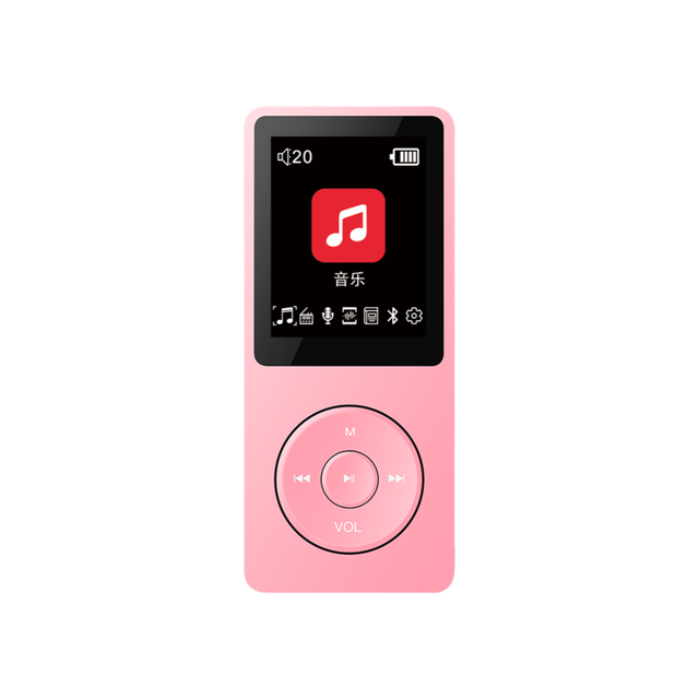 MP3 touch button player, high-quality Walkman, multi-functional media speaker, HiFi portable radio, 5.3 64GB
