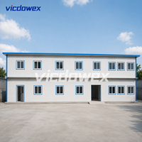 VICDOWEX Bâtiment préfabriqué de type T de luxe, contemporain, avec isolation thermique, ignifuge et résistant à l'humidité pour maison