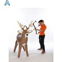 Fabriqué en Chine haute qualité durable vinyle PVC gonflable cerf cheval renne chèvre mouton vache modèle jouet