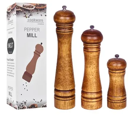 Neueste billige und beste Qualität von Holz produkt Mini Salz mühle Maschine und Pfeffermühle Mühle