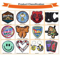 Écussons de broderie poisson organisme marin personnalisés Écusson brodé au fer Chapeau de créateur Vêtements Sac de bricolage Écussons de couture