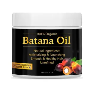 100% чистое и натуральное масло батана, оптовая продажа, способствует восстановлению роста волос, поврежденное масло для волос батана