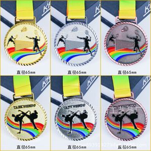 เหรียญโลหะสั่งทำพิเศษ โลหะผสมสังกะสี ขนาดตามสั่ง รางวัลสำหรับการแข่งขันกีฬา โรงเรียน อนุบาล มาราธอน - Product Image 3