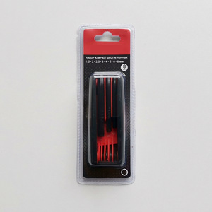 Hex Keys Set 1.5-8mm Metric 8 Pc Folding Portable With Two Color Handle - Product Image 1