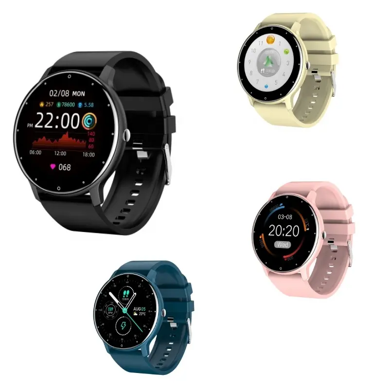 New Touch Screen Heart Rate Blood Pressure Fitness Sport Smart Watch ZL02d Health Monitoring Smartwatch for Men Women