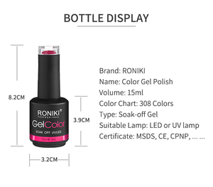 工場ジェル卸売ネイルポリッシュボトル用品15mlセミパーマネントカスタムプライベートラベルUVネイルジェルポリッシュ - Product Image 6