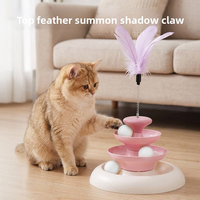 Jouet interactif en plastique pour chat et chien - Plateau tournant pour soulager l'ennui et favoriser le développement intelligent
