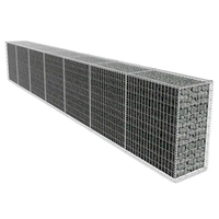 Panier et cage gabion pour extérieur en treillis soudé galvanisé, calibre de fil personnalisable