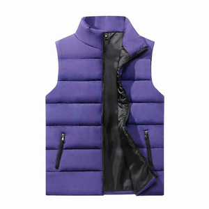 Custom Made Breathable Casual Body <b>Warmer</b> Men's Outdoor Quilted Puffer Vest Sleeveless Autumn Gilet Waterproof Windproof Jacket - Product Image 4