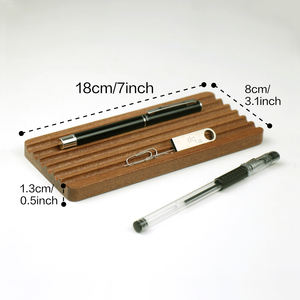 Organizador de escritorio <span class=keywords><strong>Keypoint</strong></span>, soporte de almacenamiento para accesorios de oficina, soporte de madera portátil estable para mesa de estudio, oficina, hoteles - Product Image 4