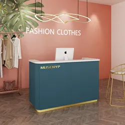 Sang trọng giá rẻ cao cấp thiết bị thẩm mỹ viện với LED và sọc mới quầy lễ tân cho vẻ đẹp cửa hàng cắt tóc phía trước - Product Image 6