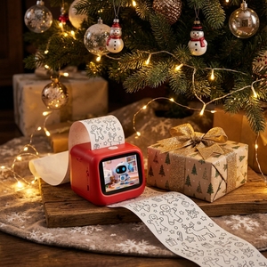 Impresora Inteligente de Dibujo con IA para Niños, <span class=keywords><strong>Mini</strong></span> Impresora Instantánea WiFi, 21 Idiomas, para la Creatividad y la Concentración - Product Image 1