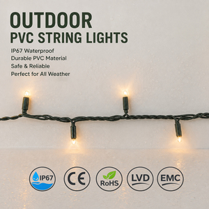 Green PVC Glue Filled IP67 Waterproof LED String <b>Lights</b> 100M 1000 LEDs Warm White Christmas Outdoor Lighting AC 85-265V - Product Image 1