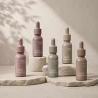 Lot de Bouteilles Vides pour Parfum en Gros – Flacons Diffuseurs en Verre Vides avec Revêtement Rose Mat Morandi – Emballage de Lancement de la Gamme Luxe Scent Line