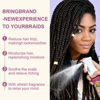 Privé Label Biologische Passievrucht & Rozenwater Anti-Klit Hydraterende Haarspray voor Dreadlocks & Droge Locs