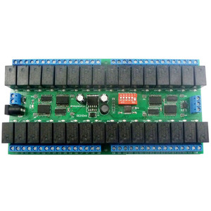 R421C32 DC12V 32 Channels Modbus <strong>RTU</strong> RS485 Bus Relay Module UART Serial Port Board for PLC LED Home <strong>Automation</strong> Door Lock - Product Image 1