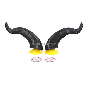 <span class=keywords><strong>Casque</strong></span> de moto SLKE Sleeping Spell Devil Horn, super cool, drôle, avec cornes à ventouse pour la modification/mise à niveau, nouveau - Product Image 6