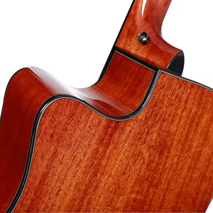 جيتار صوتي صيني MOLLO M-91C مقاس <span class=keywords><strong>41</strong></span> بوصة مصنوع يدويًا بسطح من خشب التنوب الصلب وجسم من خشب الماهوجني، تصنيع حسب الطلب - Product Image 4