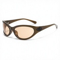 Lunettes de soleil en forme de cœur, style rétro chic, anti-UV, pour femmes, modèle HD 17039, préférées des influenceuses.
