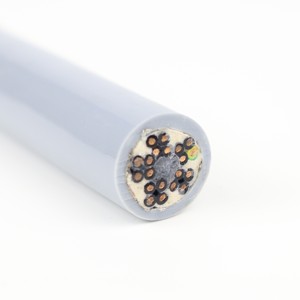 Гибкий кабель-цепь с медными жилами, ПВХ-изоляцией и экранированием, бренд LIBIN, NBR-JTVP 20x0.75, для подъемных и транспортных работ - Product Image 2