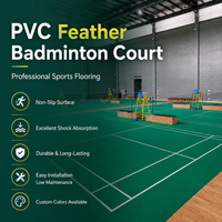 Terrain de sport intérieur Revêtement de sol en vinyle PVC roulant pour tennis Basketball Badminton Volleyball Tapis