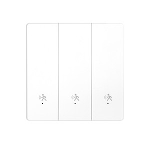 สวิตช์เซ็นเซอร์ตรวจจับการเคลื่อนไหวอัจฉริยะสำหรับบ้าน 123 ทาง Wi-Fi สีขาว แผง PC ทนไฟ 10A 90-245V - Product Image 1