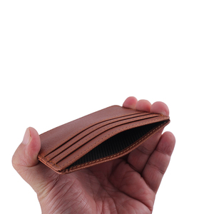 חם מכירה גברים עם ארנק עור רזה מסוגנן מותאם אישית לוגו במקרה כרטיס ביקור מרובה כרטיס ביקור ללא סגירת עובי להתאמה אישית - Product Image 5