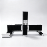 Module de mouvement linéaire JHD XYZ-HFH14 en profilé aluminium avec rail de guidage unique, palier coulissant, vis à billes, bloc moteur et engrenage pour automatisation CNC