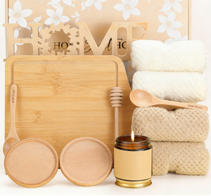 Realtors Closing Gift for House Buyers,Home Sweet Home Bamboo Serving Board for Couple