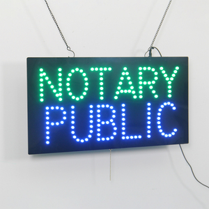 12*24 pulgadas NOTARIO PÚBLICO Led Open Sign, Led Indoor Front Light Animated Sign - Product Image 3