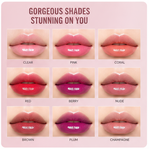 Organic Non stick Cup <b>Lip</b> Gloss with Unique Round Middle Section Hollow Out Container for Daily Makeup Private Label <b>Lip</b> Pumper - Product Image 2
