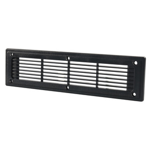 Grille d'aération en plastique noir 300x80mm à fixation par vis pour modification de camping-car et bus - Product Image 4
