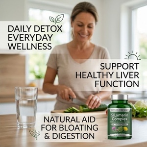 Rainwood Chardon-Marie, Pissenlit et Artichaut en Capsules 500mg Soutien Hépatique 60 Capsules - Product Image 2