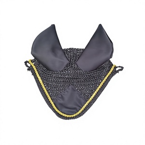 Voile anti-mouches pour chevaux avec protège-oreilles, personnalisable, design haut de gamme, dernière conception, taille unique, fabricant de filets anti-mouches pour chevaux, Riding House Kanpur Inde - Product Image 5