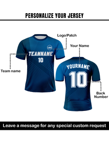 OEM مخصص للرجال قمصان شخصية زرقاء موحدة لكرة القدم موحدة أصيلة لكرة القدم - Product Image 3