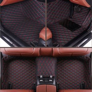 Alfombrilla de Coche de Cuero Antideslizante y Fácil de Limpiar, Accesorios Interiores para Automóvil, Impermeable, con Flecos, Diseño Iris Herb - Product Image 5
