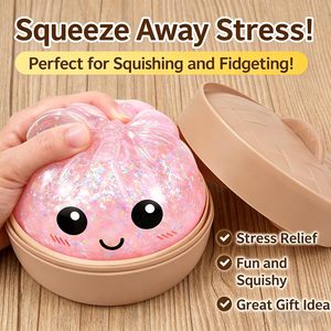 Mini-boulettes en silicone souple, type Baozi, en forme de pain vapeur, boîte mystère, balles anti-stress colorées, jouets sensoriels à presser - Product Image 4