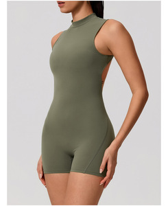 Monos deportivos de alta intensidad para mujer, sin espalda, enterizos de entrenamiento, monos de gimnasio, fitness, <span class=keywords><strong>yoga</strong></span> de una pieza para mujer - Product Image 5