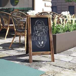 Pizarra portátil con soporte ajustable-Pizarra móvil para aula, restaurante y uso al aire libre - Product Image 2